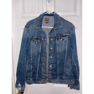 Joe’s women’s distressed Jean jacket size medium